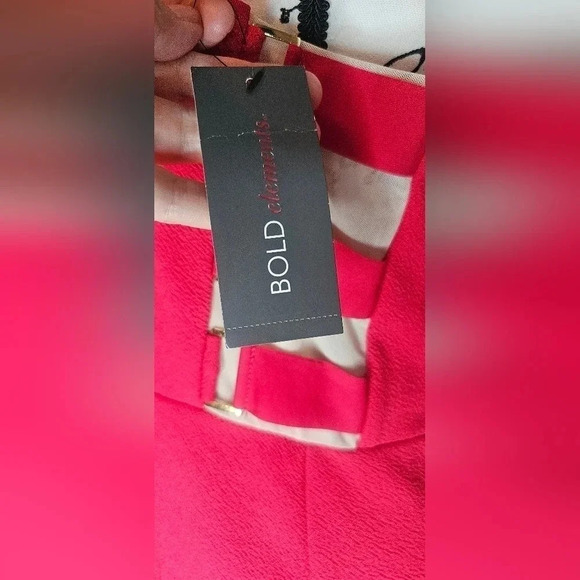 Bold Elements Women's Red Bodycon Side Cutout Dress Size Large NWT - Picture 6 of 14